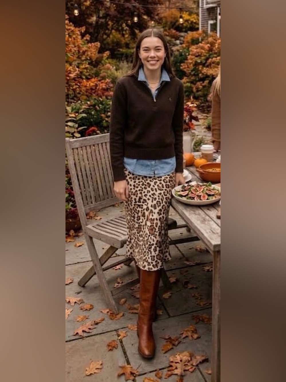Aritzia Babaton Leopard Print Bias Cut Slip Midi Skirt Size 0